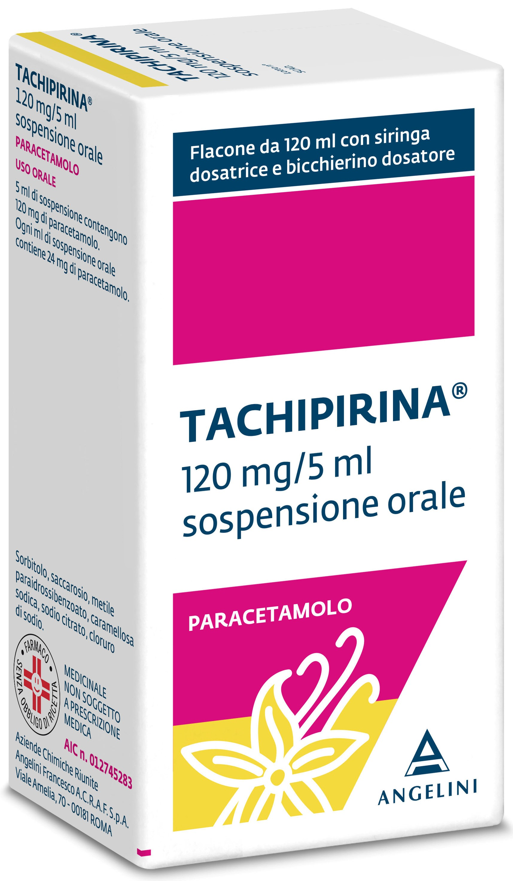 TACHIPIRINA*SOSP 120ML VAN/CAR - pharmaonline24.it