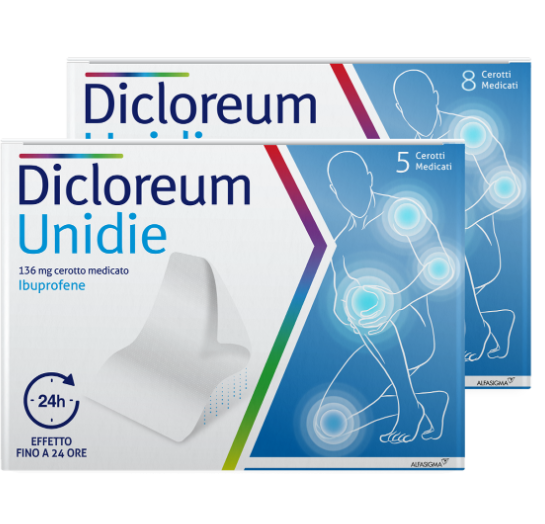 DICLOREUM UNIDIE*5CER 136MG24H - pharmaonline24.it