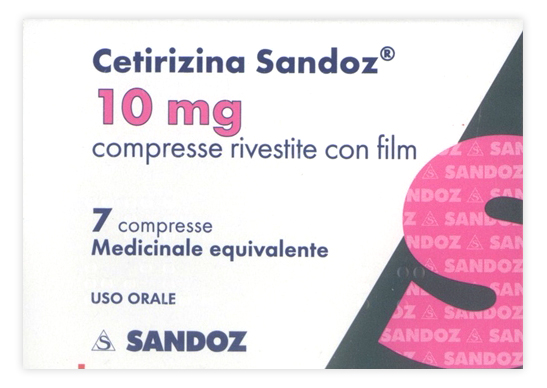 CETIRIZINA SAND*7CPR RIV 10MG - pharmaonline24.it
