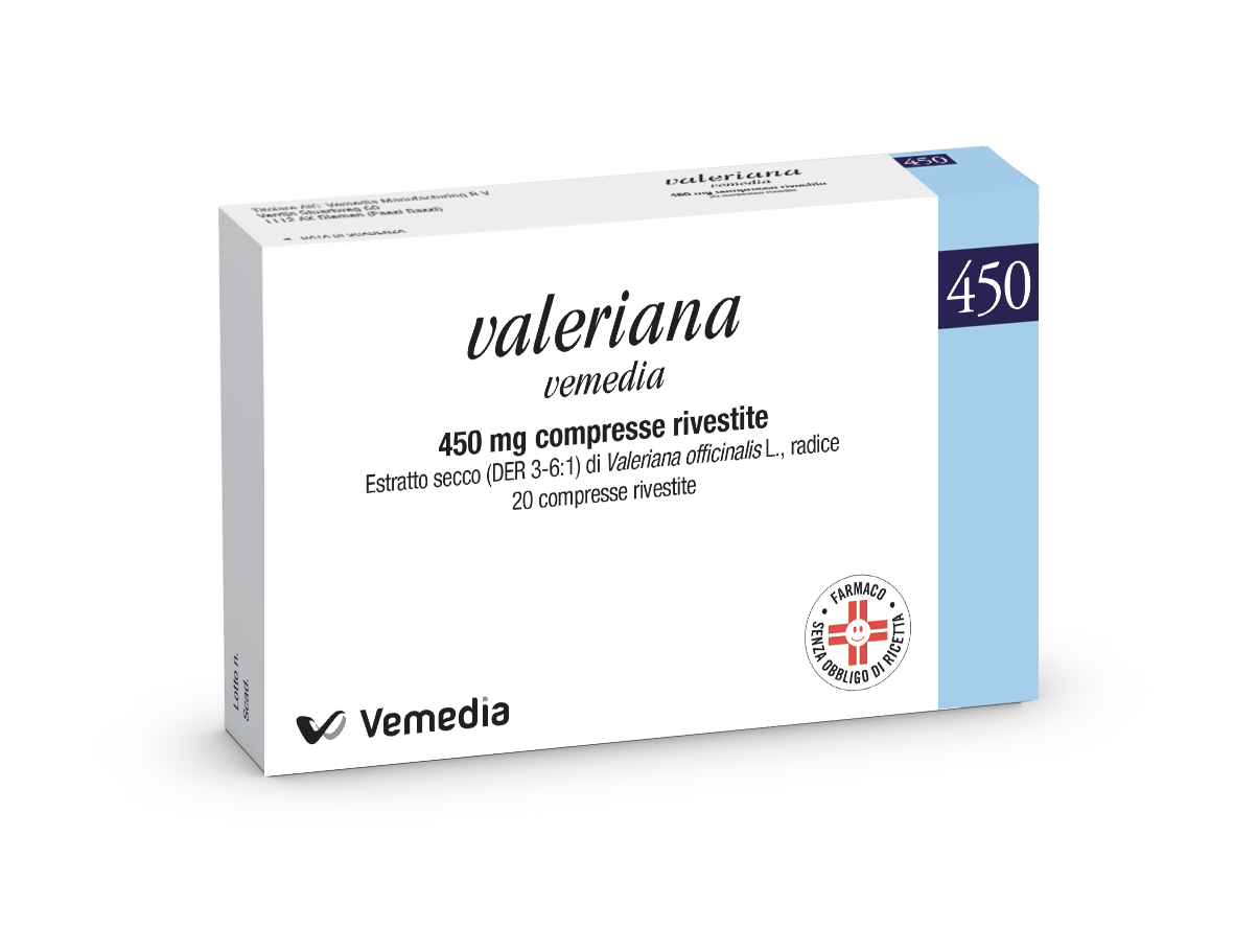 VALERIANA VEMEDIA*20CPR RIV450 - pharmaonline24.it