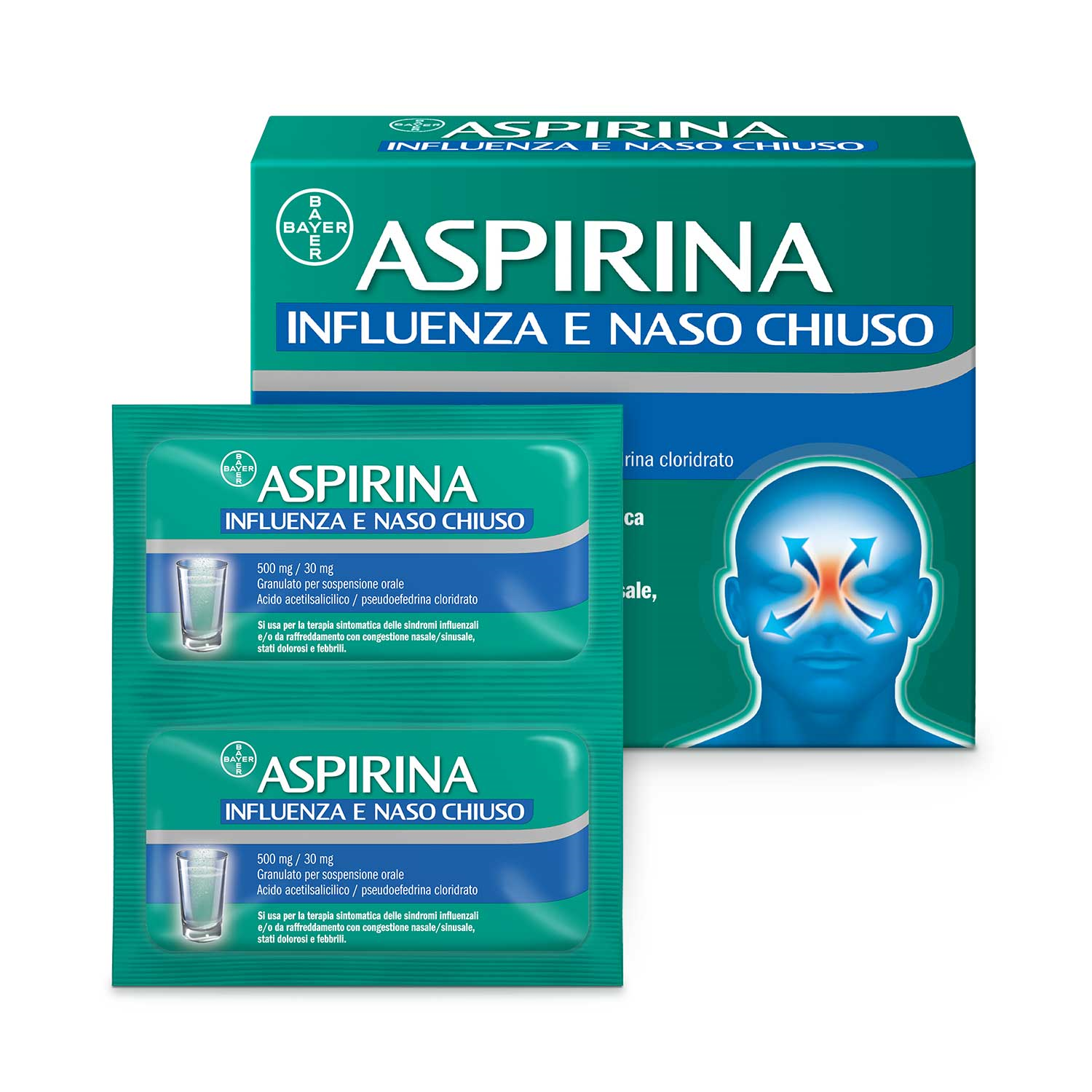 ASPIRINA INFLUENZA E NASO C*10 - pharmaonline24.it