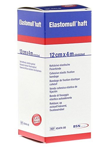BENDA ELASTICA AUTOADESIVA ELASTOMULL HAFT COMPRESSIONE FORTE 12X400 CM - pharmaonline24.it