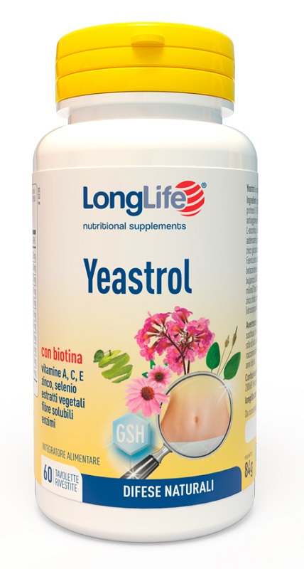 LONGLIFE YEASTROL 60 TAVOLETTE RIVESTITE - pharmaonline24.it