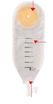 SACCA PER DRENAGGIO DELLE FERITE STERILE COLOPLAST CAPACITA' MAXI 500ML 10 PEZZI ARTICOLO 2220 - pharmaonline24.it