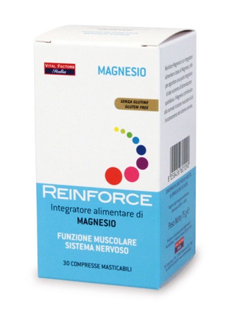REINFORCE MAGNESIO 30 COMPRESSE MASTICABILI - pharmaonline24.it