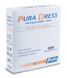 GARZA IDROFILA PURA DRESS 10X10CM 100 PEZZI - pharmaonline24.it