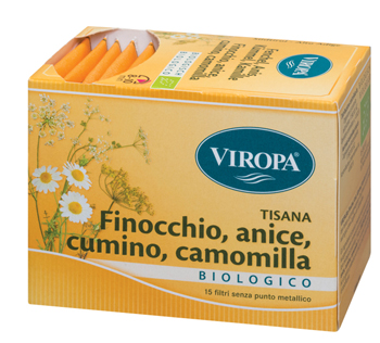 VIROPA FINOCCHIO/CUMINO/ANICE/CAMOMILLA BIO 15 BUSTINE - pharmaonline24.it