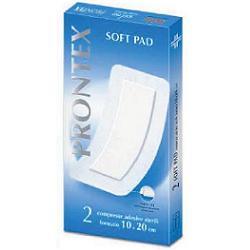 GARZA COMPRESSA PRONTEX SOFT PAD AUTOADESIVA 10X20CM 2 PEZZI - pharmaonline24.it