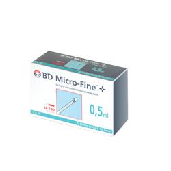 SIRINGA INSULINA BECTON DICKINSON 0,5 ML 100 UI AGO GAUGE 29 30 PEZZI - pharmaonline24.it