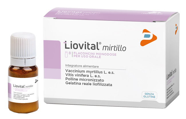 LIOVITAL MIRTILLO 8 FLACONCINI 10 ML - pharmaonline24.it