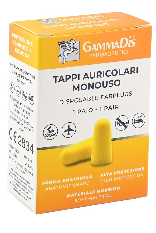 TAPPO AURICOLARE EAR GOMMAPIUMA 2 PEZZI GAMMADIS - pharmaonline24.it