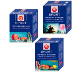 TAPPO AURICOLARE IN SILICONE PIC SPORT PER ADULTI 2 PEZZI - pharmaonline24.it