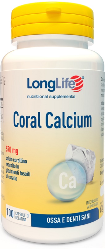 LONGLIFE CORAL CALCIUM 100 CAPSULE DI GELATINA - pharmaonline24.it