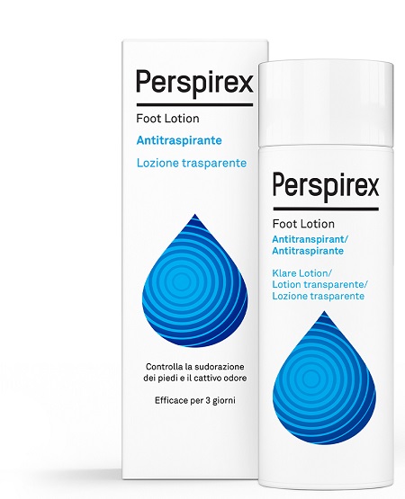 PERSPIREX FOOT LOTION ANTITRASPIRANTE LOZIONE TRASPARENTE SUDORAZIONE E CATTIVO ODORE PIEDI 100 ML - pharmaonline24.it