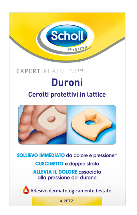 CEROTTO PROTETTIVO PER DURONI SCHOLL IN LATTICE 4 PEZZI - pharmaonline24.it