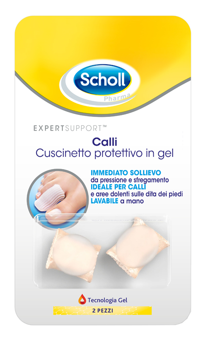 CUSCINETTI PROTETTIVI PER PIEDI CALLI SCHOLL GELACTIV 2 PEZZI - pharmaonline24.it