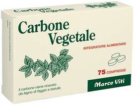 CARBONE VEGETALE 25 COMPRESSE - pharmaonline24.it