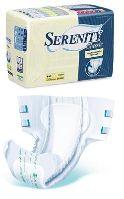 PANNOLONE PER INCONTINENZA SERENITY CLASSIC EXTRA TAGLIA MEDIUM 30 PEZZI - pharmaonline24.it