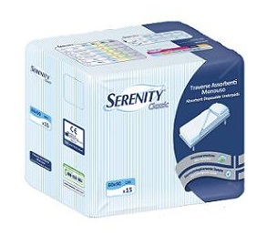 TRAVERSA SALVAMATERASSO PER INCONTINENZA SERENITY CLASSIC RIMBOCCABILE MISURA 80X180CM 30 PEZZI - pharmaonline24.it