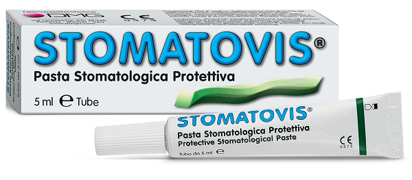 PASTA STOMATOLOGICA PROTETTIVA STOMATOVIS STOMATITI AFTOSE 5 ML - pharmaonline24.it