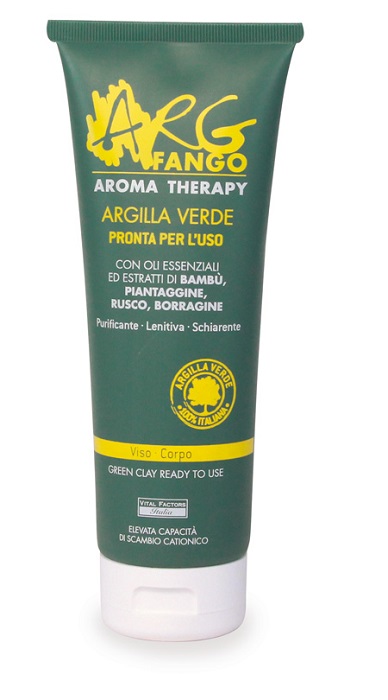 ARGFANGO AROMA THERAPY ARGILLA VERDE PRONTA PER L'USO PER VISO E CORPO 250 ML - pharmaonline24.it