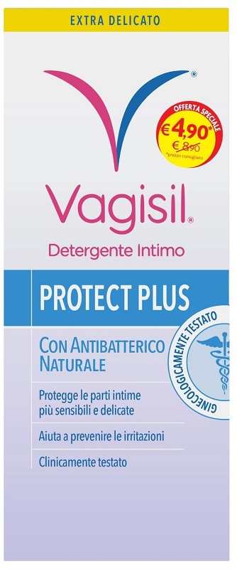 VAGISIL DETERGENTE INTIMO PROTECT PLUS 250 ML - pharmaonline24.it