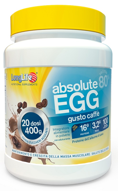 LONGLIFE ABSOLUTE EGG CAFFE' 400 G - pharmaonline24.it