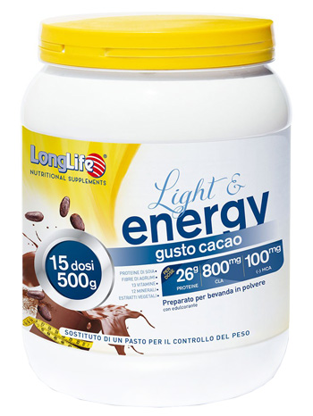 LONGLIFE LIGHT & ENERGY CACAO 500 G - pharmaonline24.it