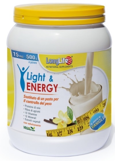 LONGLIFE LIGHT & ENERGY VANIGLIA 500 G - pharmaonline24.it