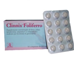 CLINNIX FOLIFERRO 30 COMPRESSE - pharmaonline24.it