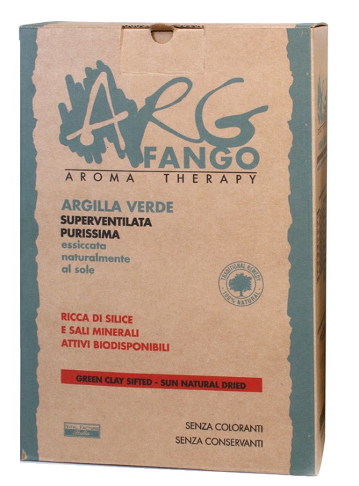 ARGFANGO AROMA THERAPY ARGILLA VERDE SUPERVENTILATA PURISSIMA 1 KG - pharmaonline24.it