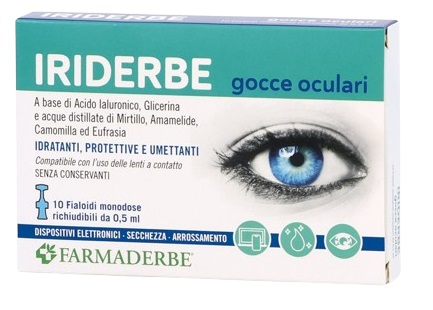 IRIDERBE GOCCE OCULARI MONODOSI 10 FLACONCINI DA 0,5ML - pharmaonline24.it