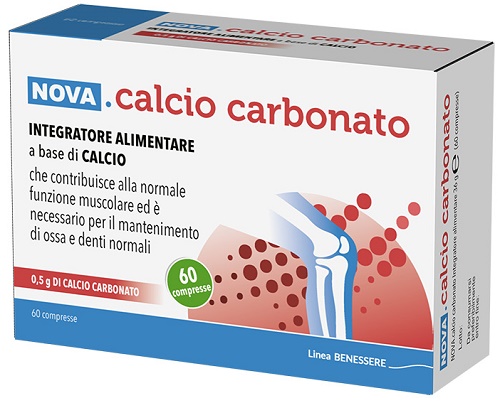 CALCIO CARBONATO 60 COMPRESSE DA 0,6 G - pharmaonline24.it