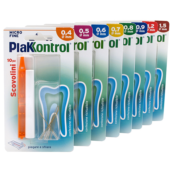 PLAKKONTROL MINIGRIP SCOVOLINO 0,5 MM 10 PEZZI - pharmaonline24.it