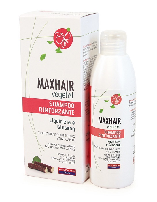 MAXHAIR VEGETAL SHAMPOO RINFORZANTE 200 ML - pharmaonline24.it