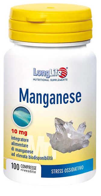 LONGLIFE MANGANESE 10 MG 100 COMPRESSE - pharmaonline24.it