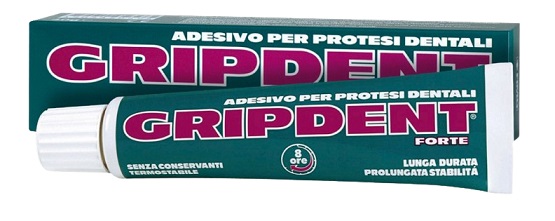 GRIPDENT FORTE ADESIVO PER PROTESI DENTARIA 40 G - pharmaonline24.it
