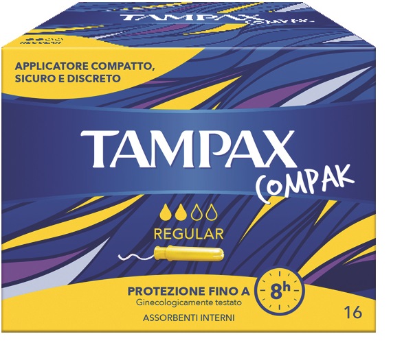 TAMPAX COMPAK REGULAR 16 PEZZI - pharmaonline24.it