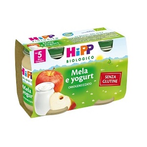HIPP BIO HIPP BIO OMOGENEIZZATO MELA YOGURT 2X125 G - pharmaonline24.it