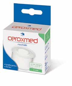 CEROTTO ADESIVO IN ROCCHETTO CEROXMED IN SETA AERATO IPOALLERGENICO BIANCO 500X2,5 CM 1 PEZZO - pharmaonline24.it