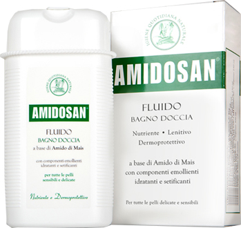 AMIDOSAN FLUIDO BAGNO DOCCIA NUTRIENTE LENITIVO RINFRESCANTE 300 ML - pharmaonline24.it