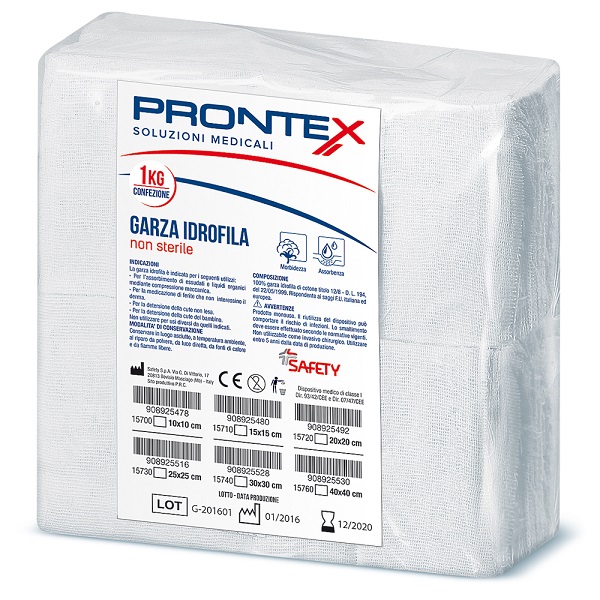 PRONTEX GARZA 15X15CM 1KG - pharmaonline24.it