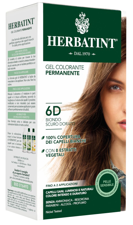 HERBATINT 6D BIONDO SCURO DORATO 150 ML - pharmaonline24.it