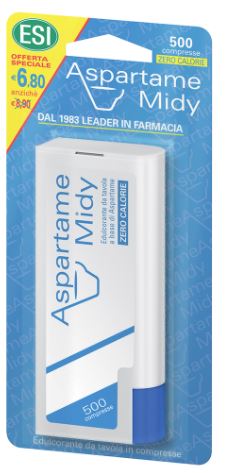 ESI ASPARTAME MIDY 500 COMPRESSE CON DISPENSER - pharmaonline24.it