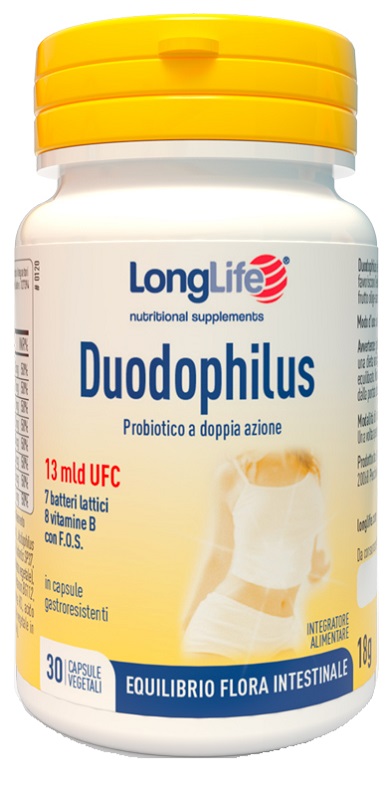 LONGLIFE DUODOPHILUS 30 CAPSULE VEGETALI - pharmaonline24.it