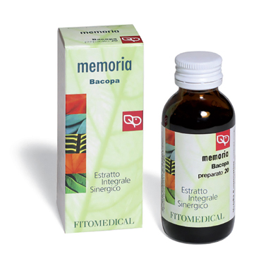 BACOPA MEMORIA ESTRATTO INTEGRALE SINERGICO 60 ML PREPARATO 20 - pharmaonline24.it