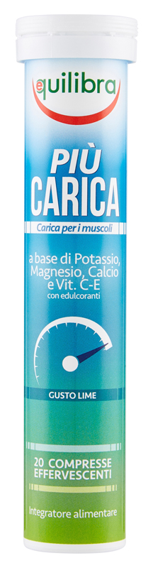 PIU' CARICA GUSTO LIME 20 COMPRESSE EFFERVESCENTI - pharmaonline24.it