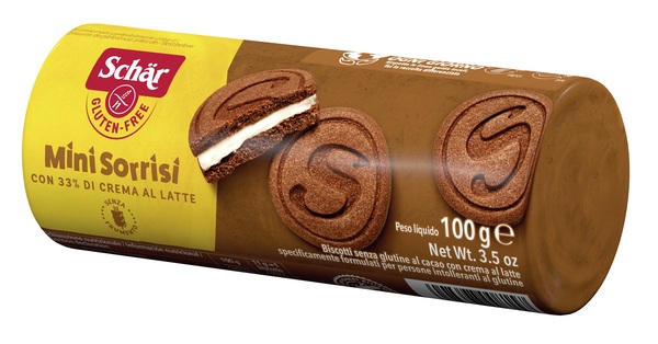 SCHAR MINI SORRISI CON CREMA AL LATTE 100 G - pharmaonline24.it