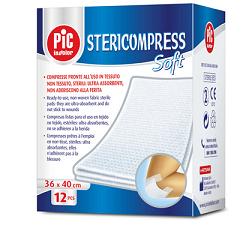 GARZA STERICOMPRESS SOFT XL TNT 36X40CM 12 PEZZI - pharmaonline24.it