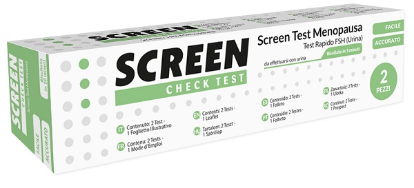 SCREEN TEST RAPIDO FSH/MENOPAUSA URINA 2 PEZZI - pharmaonline24.it